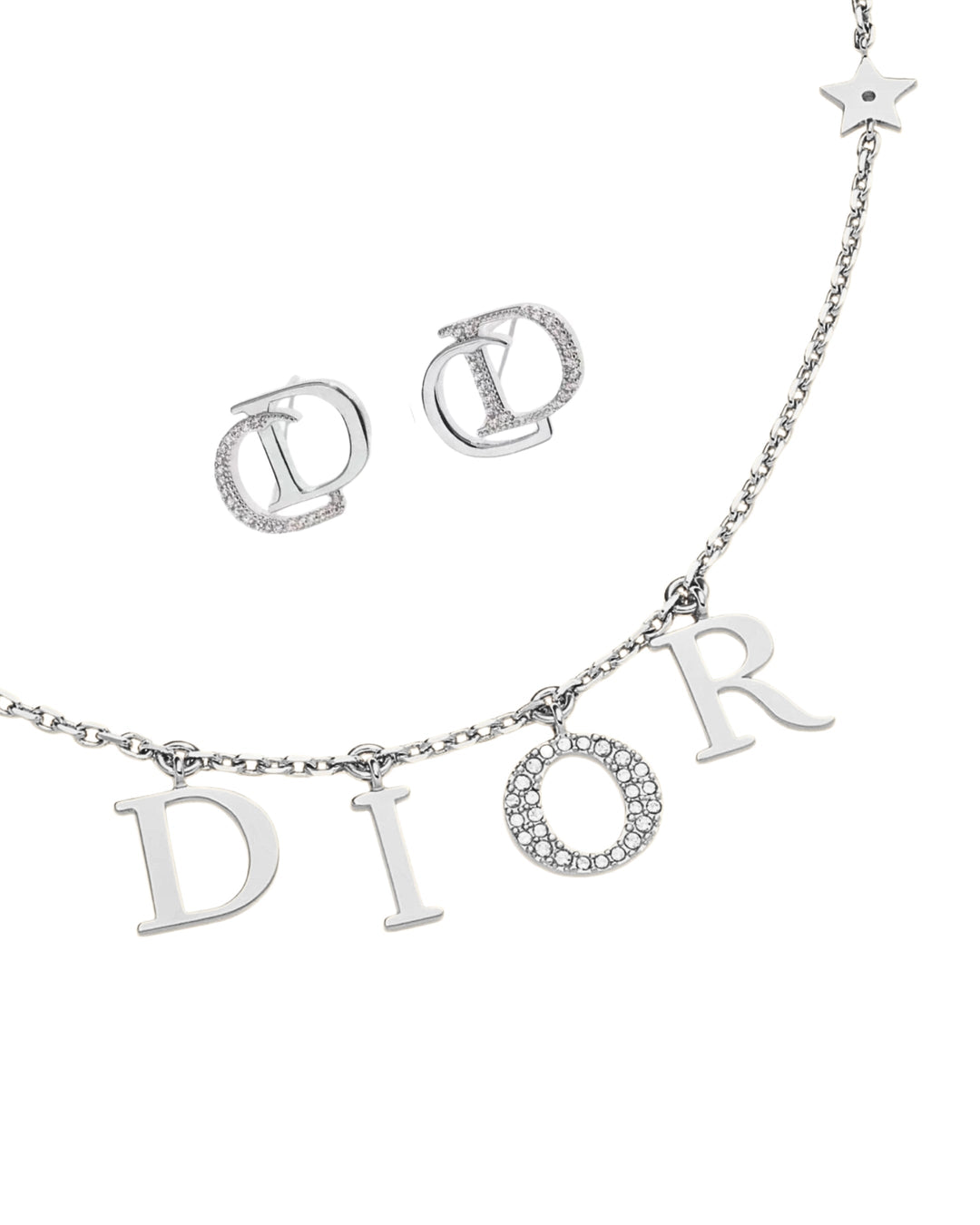Ensemble DC Boucles d'oreilles + Collier l Argent