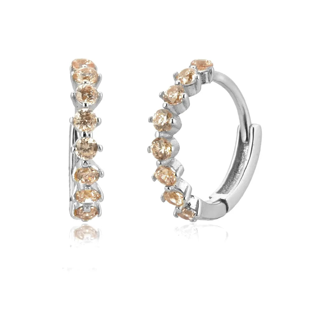 Boucles d'oreilles Le Chic | Quartz rose argenté