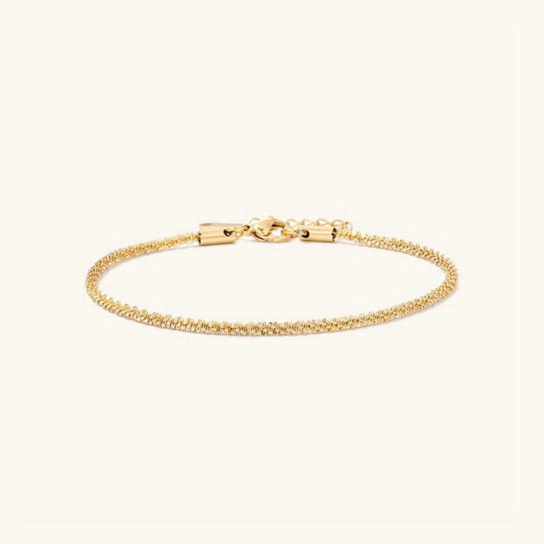 Bracelet de cheville en chaîne dorée Abigail