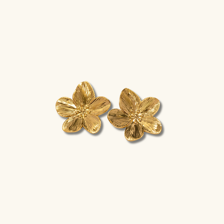 Boucles d'oreilles fleurs ALLAYSA | Or