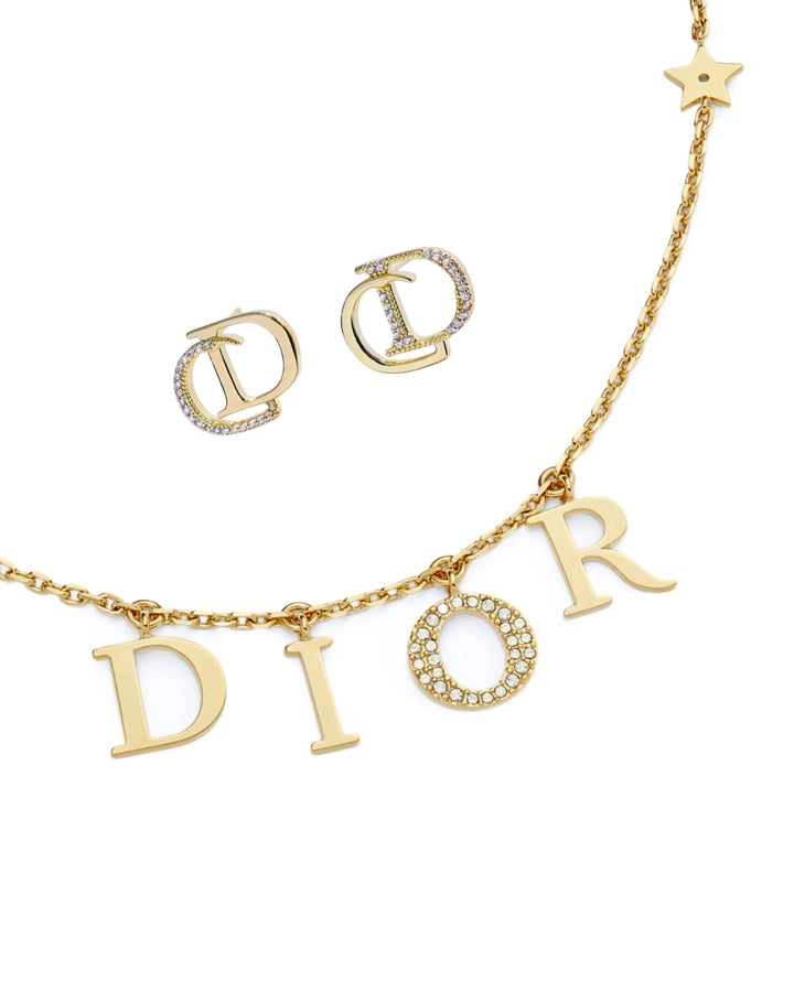 Ensemble DC Boucles d'oreilles + Collier l Or