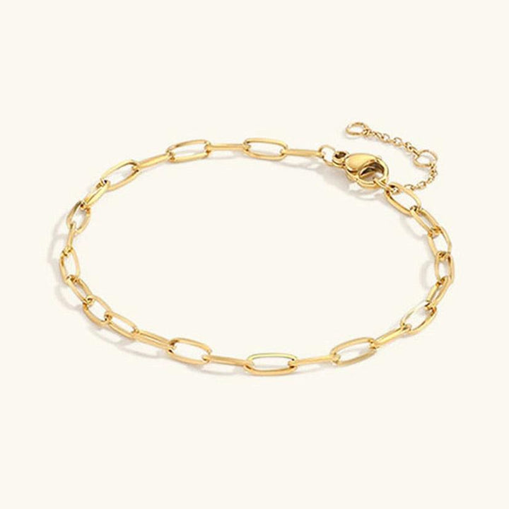 Bracelet chaîne trombone doré Maybelle