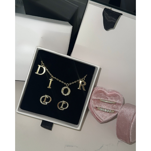 Ensemble DC Boucles d'oreilles + Collier l Or