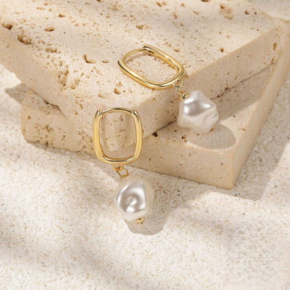 Boucles d'oreilles en perles DENISE | Or