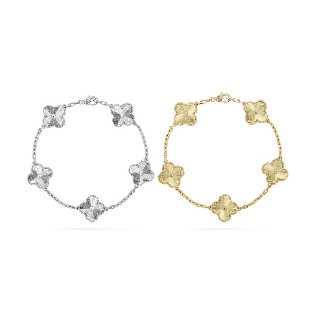 Ensemble de bracelets Trèfle | Or Argent