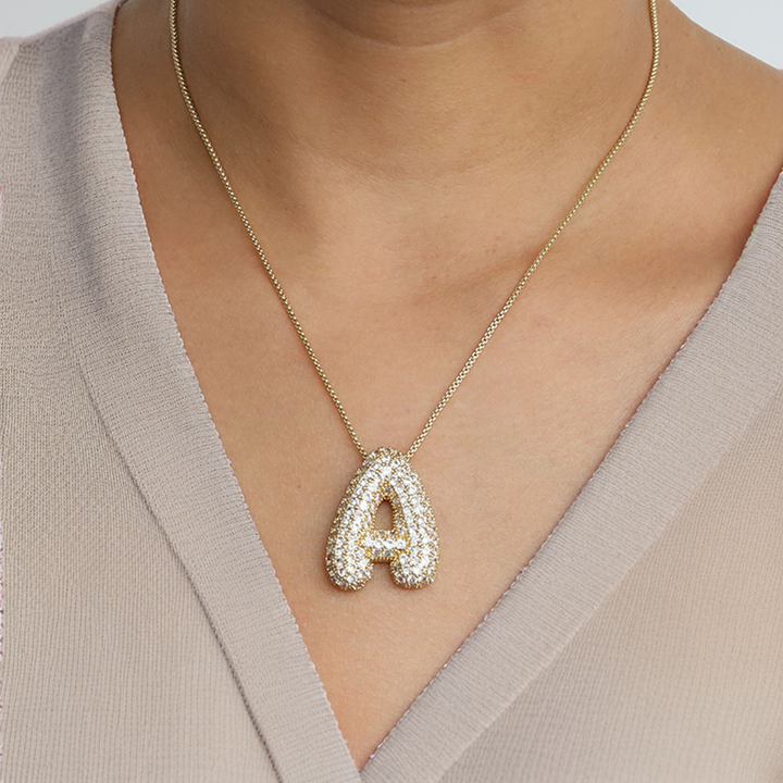 BULLE | Collier Initiale Diamant